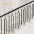 Import Black Gold metal stair handrail steel railing baluster laser cutting metal railing panel indoor prefab staircase railing from China