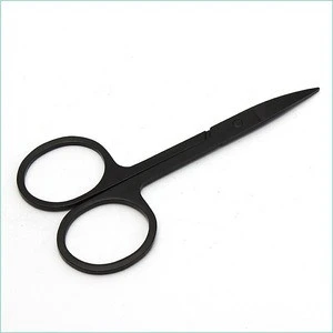 Black High Quality Stainless Steel Beauty Brow Shaping Eyebrow Cutting Scissors