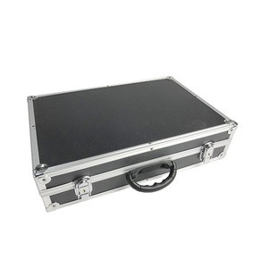 Black multi functional mobile phone nano coating machine aluminum tool display equipment storage case with eva foam
