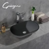black solid surface stone resin kitchen sink