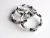 Import Black & White Hand Crocheted Glass Beads Bracelet from Nepal