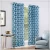 Import blackout blue custom curtain with valance from China