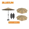 Bluesun Flexible Thin Film Solar Technology Multifunctional Umbrella Solar Power Umbrella