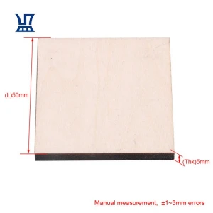 BQLZR Free Shipping Wholesale 50mm Square Unfinished Pieces Crafts Wood for Home Decoration