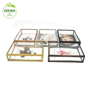 brass and glass picture/JEWELRY/ Keepsake display box 5x7 8x10(ANY SIZES) new products 2016 wholesale 4x6 antique picture frames