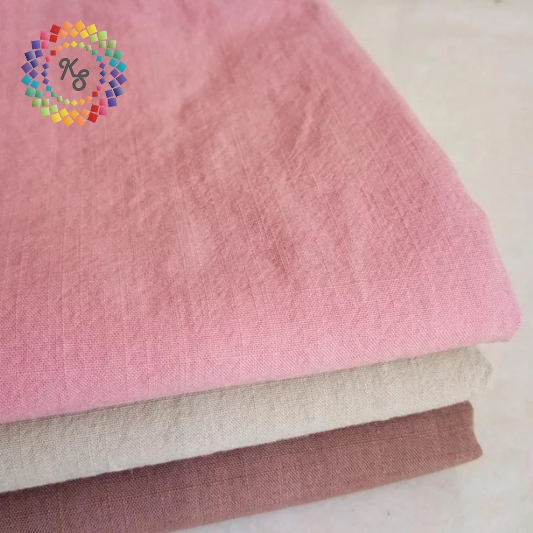 Breathable Woven Slub 100% Cotton Muslin Fabric