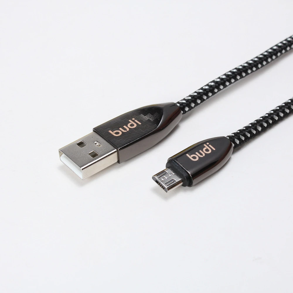 budi Newest design wholesale 1M micro usb cable charging cable cell phone accessories phone charger