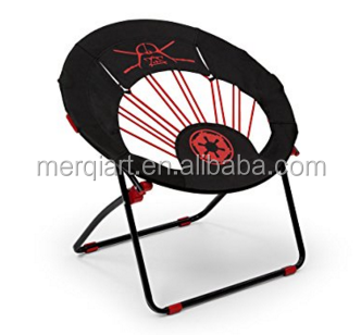 Bungee Dish Chair Round Bungee Chair Folding Comfortable Lightweight Portable for Indoor Outdoor events