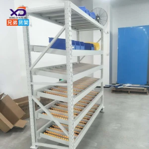 Carton electronic equipment fluent shelf handling logistics warehousing equipment fluent rolling shelf