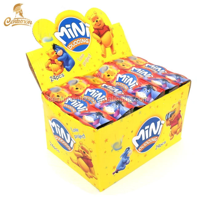 cartoon box packaging sweet fruit flavor mini jelly pudding cup