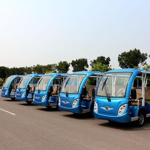 CE approved Electric Sightseeing Bus with CE certificate
