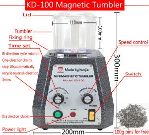 CE Certification! KD-100 Magnetic Tumbler, Jewelry Polishing Machine, Jewelry Cleaner 220V/110V