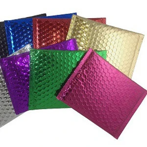 Cheap Color Wrap Mailing Bag Printed Logo green poly Bubble Envelope Custom Package Custom Poly pink wrap mailer