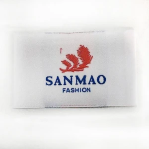 Cheap Custom Design High Density Garment Damask Woven Labels for Clothing