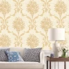 Cheap gold and silver waterproof vinyl wallpaper rolls custom design wall paper