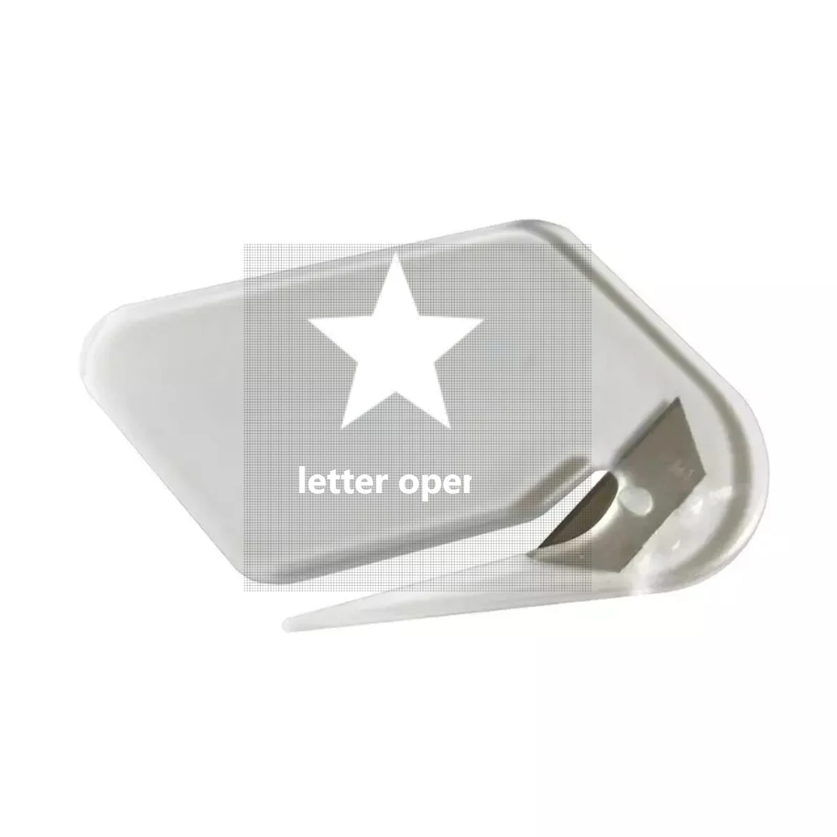 Cheap plastic letter opener knife promo customized logo paper cutter  portable wholesale business card cutter