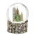 Import Chicago snow globe,silver base and color inside glass globe resin crafts from China