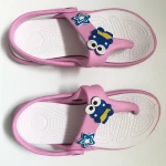 children soft flip flop slipper and sandal cartoon design anti slip kid's EVA flip flop slipper