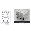 China Factory Manufacturer 60120 Industrial Aluminium Frame Material 60X120 V Slot T Track Extrusion Aluminium Profile