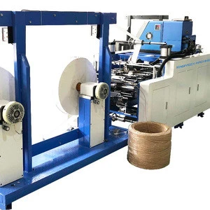China factory Paper handles making machine Twisted paper rope handle making machine Customized size handles making machine