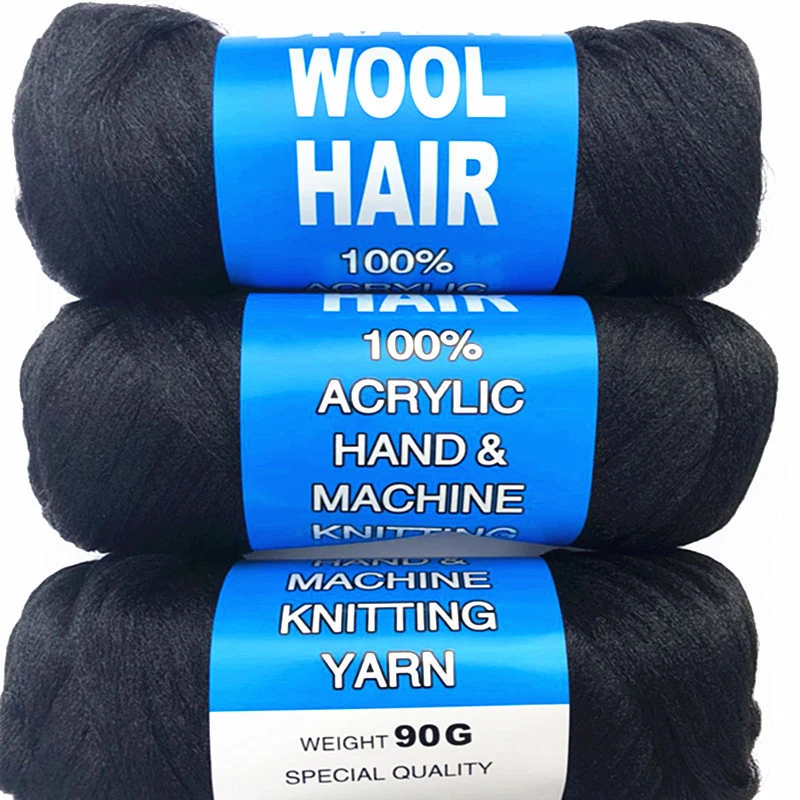 Buy China Factory Price Wholesale Brazilian Wool Hair African Hair Yarn  from Baoding Tianfang Textile Co., Ltd., China
