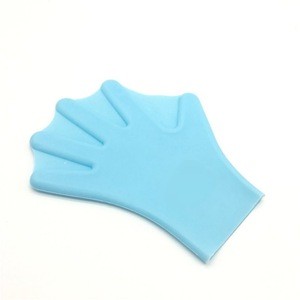 China Factory Wholesale Silicone Rubber Finger Diving Webbed Silicone Swimming Gloves