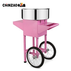 china hot sale cotton candy floss maker snack machine with cart