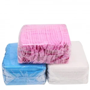 China Manufacturer Hot Sale Colorful Non-woven Round Mob Cap
