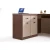 Import China manufacturer modern luxury L shaped executive desk office furniture with side drawer melamine mdf office desk from China