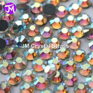 China supplier Round 4mm 16ss crystal ab loose mc hot fix machine cut rhinestone for dance wear