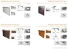 china top aluminium profile manufacturers of  aluminium profile for kitchen slide door handle for 18mm MDF