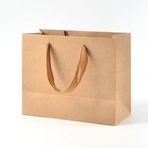 China wholesale 110 gram free sample cheaper price brown food bags kraft paper with tissue paper