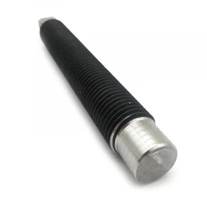 Custom Lengthened Square Single Head Stud, Carbon Steel Cylindrical End Studs M12 Blackened Bolt with Nut