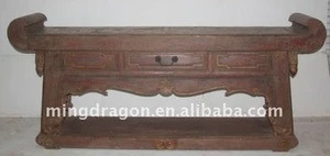 Chinese Antique living room furniture with one drawer alter table