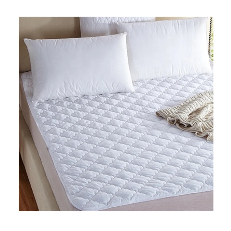 Chinese Factory Hot Sale washable anti-slip twin cotton Quilted fabric Mattress pad Cover protector