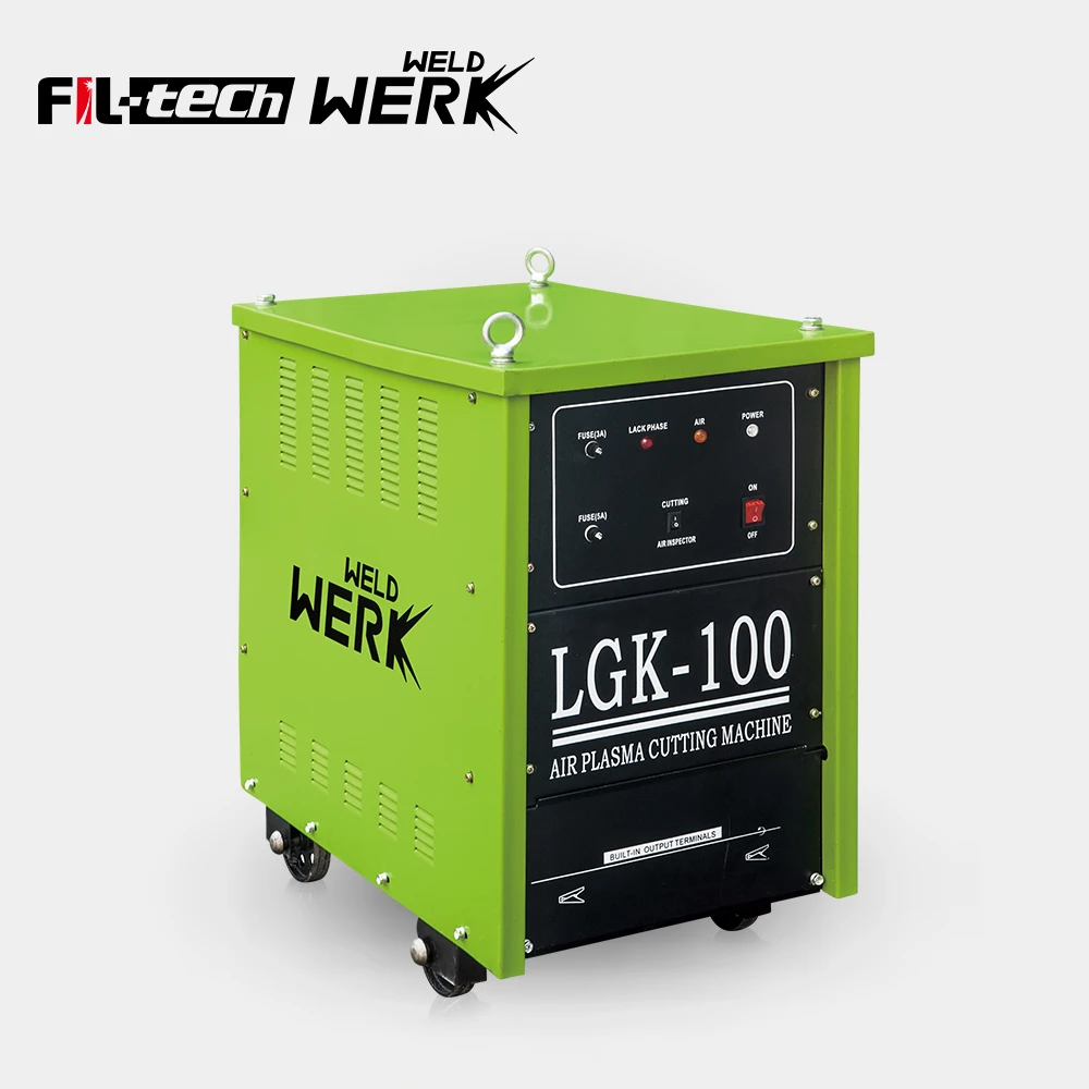 Chinese factory three phase dc green cut welder plasma cutting machine best price lgk-40 air lgk plasma cutter lgk100