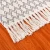 Import Chinese supply cotton weave modern simple  mat kitchen bedroom carpet tiles white and black wavy rug custom from China