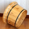 chinese traditional hand made small round shape spa wooden foot tub