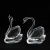 Import CJ-Elegant  Clear Transparent Valentine Anniversary Day Gifts Crystal Swan Carving Craft from China