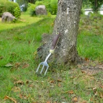 Classic aluminum three teeth garden hand fork