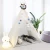 Import Classic foldable white cotton canvasiIndoor or outdoor indian play tent wood home decor best selling kids indoor tent from China