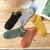 Import Classic pure color college student summer cotton women short stripe boat socks girl sports ankle socks from China