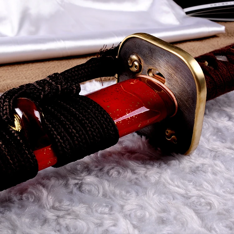 Clay Tempered Hamon High-End more kinds of Steel +45# samurai swords real steel katana