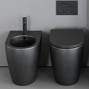 closestool unique toilet commode  pure water closet grey water wc  in pink color bath Box no Rim Wall Faced Pan pot wc toiletery