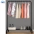 Import clothing store clothes shelves cloak with wheels clothes hanging bar holder jacket hanger rack for office from China