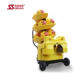 Club training using football soccer ball throwing machine on sale