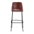 Import CN mid century modern bar stool velvet pu bar stool retro from China