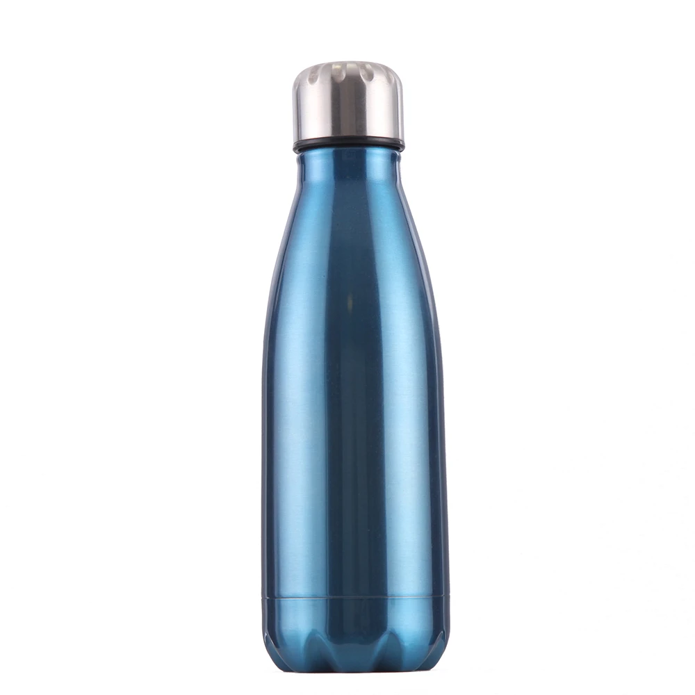 Cola Shaped Water Bottle 350ml Stainless Steel  Sport Bottle Metal Vacuum bottle keep hot&cold