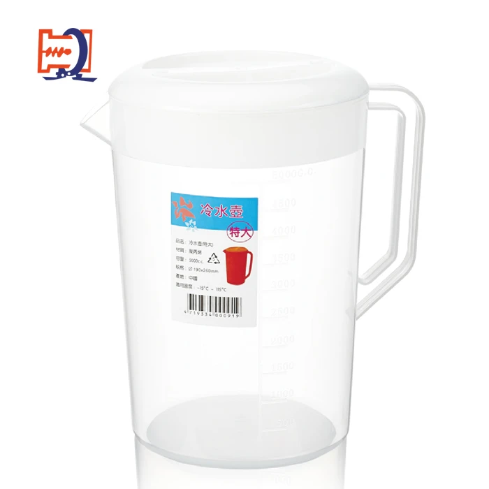 Cold Water Jug Plastic Juice Pitcher Household Teapot Kettle with Lid