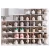 Import Collapsible Simple Designs Adjustable 6 Tiers Smart Folding White Plastic Joint Shoe Storage Organizer Rack for Outdoor Door from China